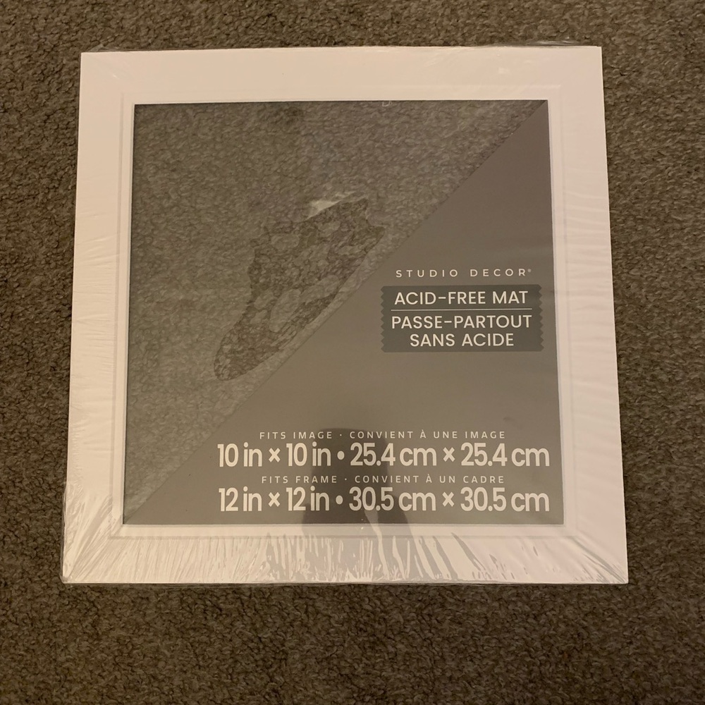 Studio Decor White Frame with Acid-Free Mat